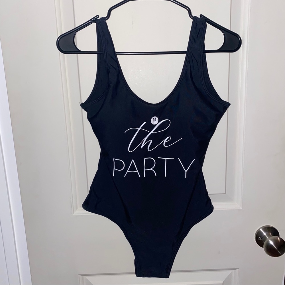 The Party Black One Piece Swimsuit